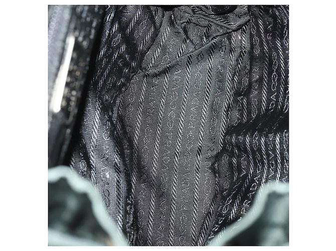 PRADA Rucksack aus Nylon grün silber authentisch fm5140 - Ansicht 10