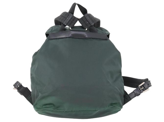 PRADA Rucksack aus Nylon grün silber authentisch fm5140 - Ansicht 2
