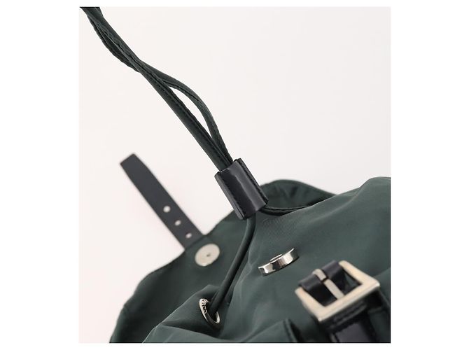 PRADA Rucksack aus Nylon grün silber authentisch fm5140 - Ansicht 22