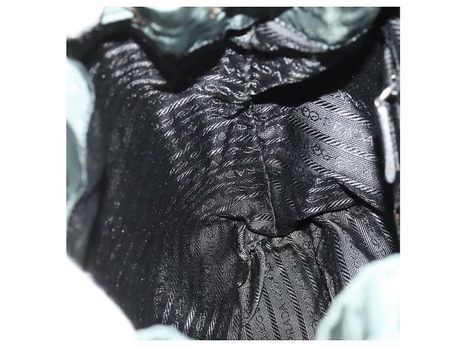 PRADA Rucksack aus Nylon grün silber authentisch fm5140 - Ansicht 24