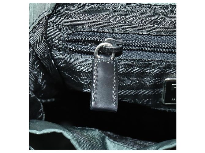 PRADA Rucksack aus Nylon grün silber authentisch fm5140 - Ansicht 26