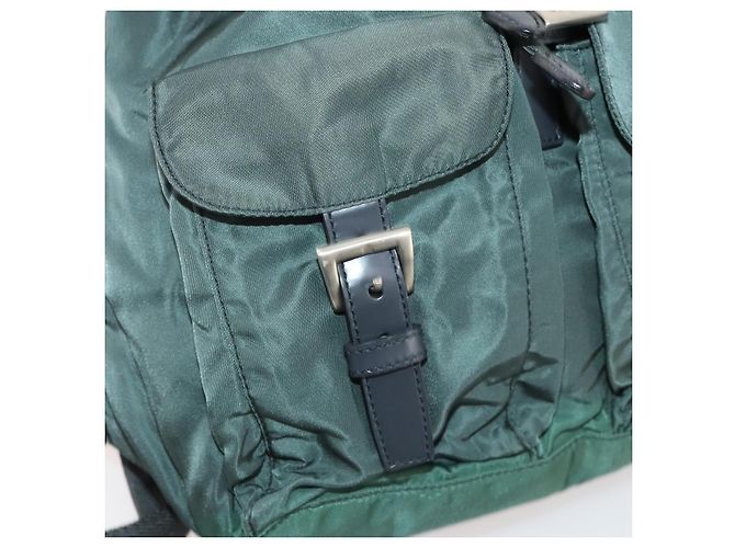 PRADA Rucksack aus Nylon grün silber authentisch fm5140 - Ansicht 28