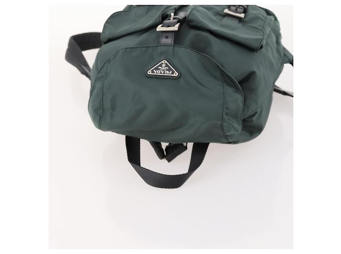PRADA Rucksack aus Nylon grün silber authentisch fm5140 - Ansicht 6