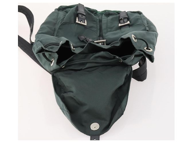 PRADA Rucksack aus Nylon grün silber authentisch fm5140 - Ansicht 9