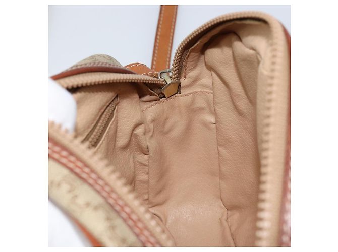 Céline Borsa a Spalla in Tela Macadam CELINE PVC Beige Oro Auth LNZ569 D'oro - vista 19
