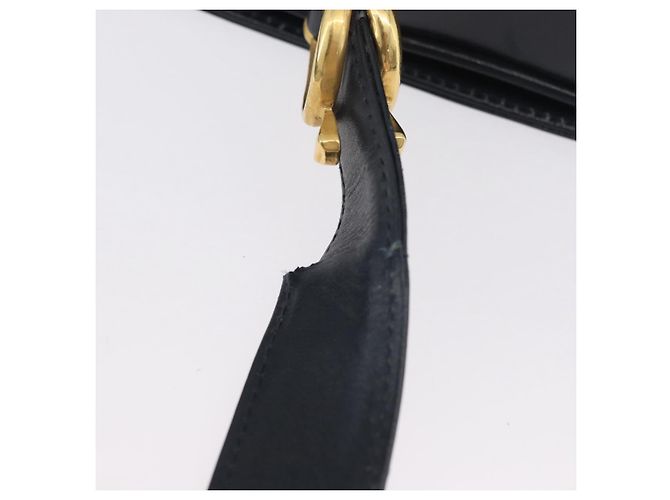 Gucci Borsa a Spalla in Pelle Blu Navy Oro Auth 169677 D'oro - vista 9