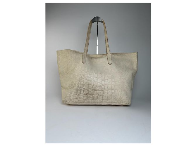 Vintage Emilio Pucci Krokodil-Prägung Leder Tote Bag - Ansicht 10