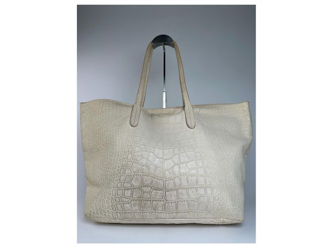 Vintage Emilio Pucci Krokodil-Prägung Leder Tote Bag - Ansicht 2