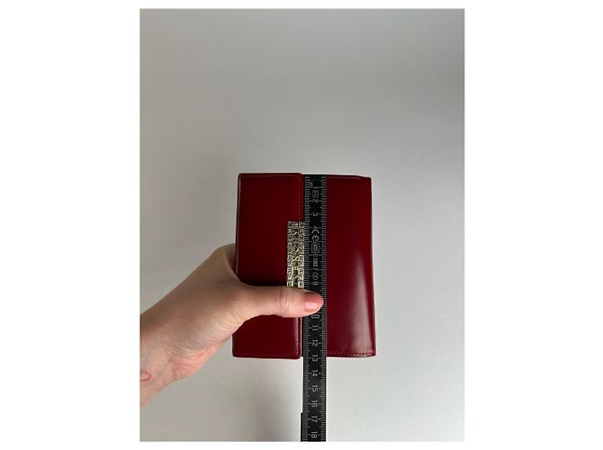 Vintage Givenchy Patent Leather Wallet Red - view 10