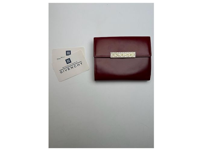Vintage Givenchy Patent Leather Wallet Red - view 3