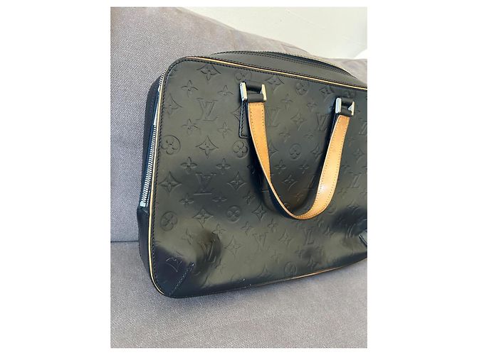 Borsa a mano Louis Vuitton Mat Malden Monogram Blu Notte in Pelle Blu navy - vista 10