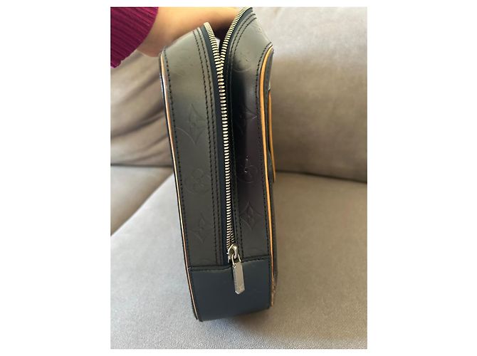 Borsa a mano Louis Vuitton Mat Malden Monogram Blu Notte in Pelle Blu navy - vista 6