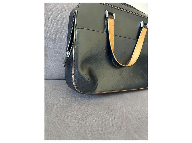 Borsa a mano Louis Vuitton Mat Malden Monogram Blu Notte in Pelle Blu navy - vista 8