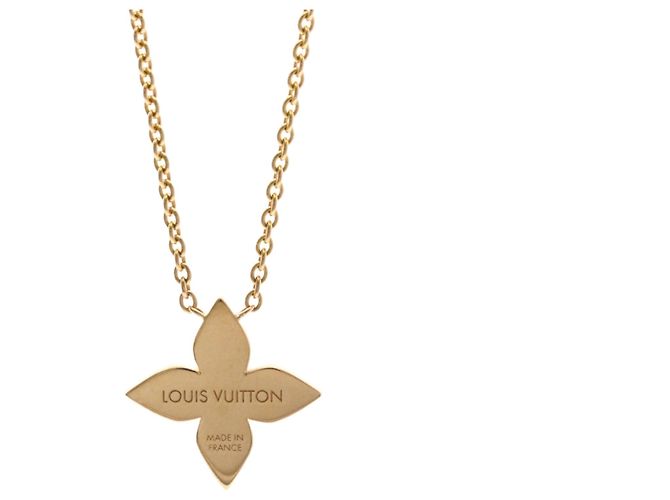 Louis Vuitton Anhänger Sternblüte Diamant Halskette Golden - Ansicht 2