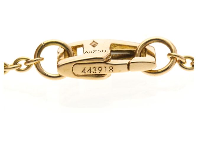 Louis Vuitton Anhänger Sternblüte Diamant Halskette Golden - Ansicht 9