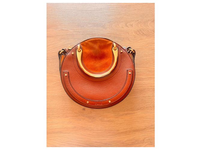 Chloé Borsa a Spalla Chloe Nile in Pelle Marrone - vista 2
