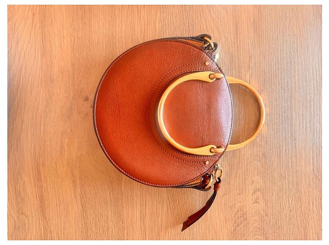 Chloé Borsa a Spalla Chloe Nile in Pelle Marrone - vista 3