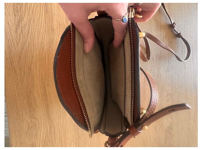 Chloé Borsa a Spalla Chloe Nile in Pelle Marrone - vista 6