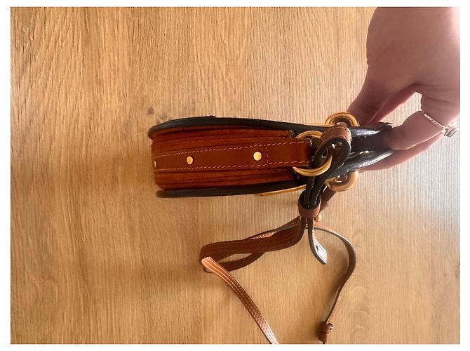 Chloé Borsa a Spalla Chloe Nile in Pelle Marrone - vista 8