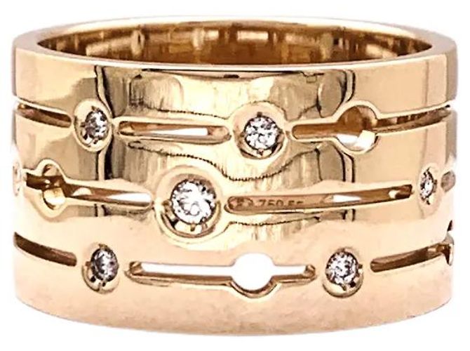 Anello Dinh Van, 'Pulse', oro rosa e diamanti. - vista 2