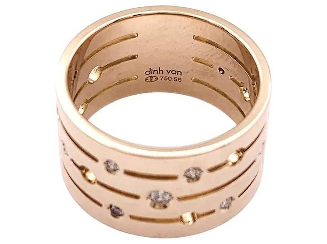 Anello Dinh Van, 'Pulse', oro rosa e diamanti. - vista 4