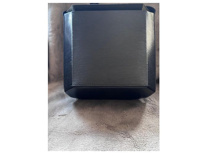 Borsa Tote Epi Sac Plat Louis Vuitton Nera Nero - vista 8