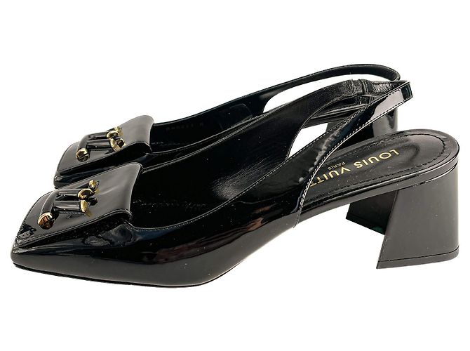 Louis Vuitton Lackleder-Pumps Shake 41 Schwarz - Ansicht 3