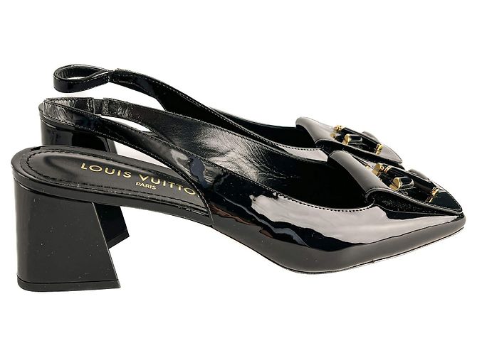 Louis Vuitton Lackleder-Pumps Shake 41 Schwarz - Ansicht 4