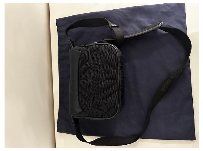 Borsa a Spalla Dior in Nylon Nero - vista 3