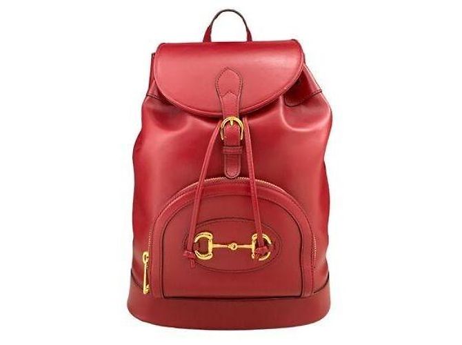 Gucci Leder Rucksack Rot - Ansicht 2