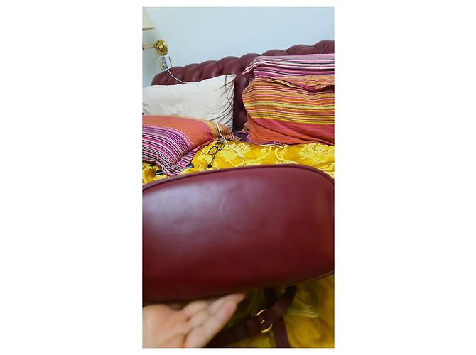 Gucci Leder Rucksack Rot - Ansicht 4