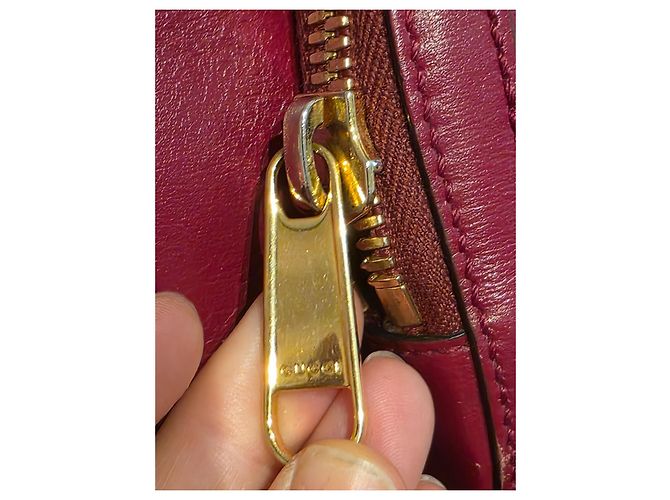Gucci Leder Rucksack Rot - Ansicht 5