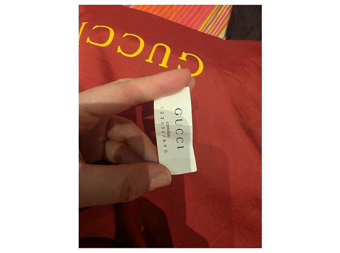 Gucci Leder Rucksack Rot - Ansicht 7