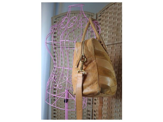 Nat & Nin Borsa in pelle marrone Cammello - vista 13