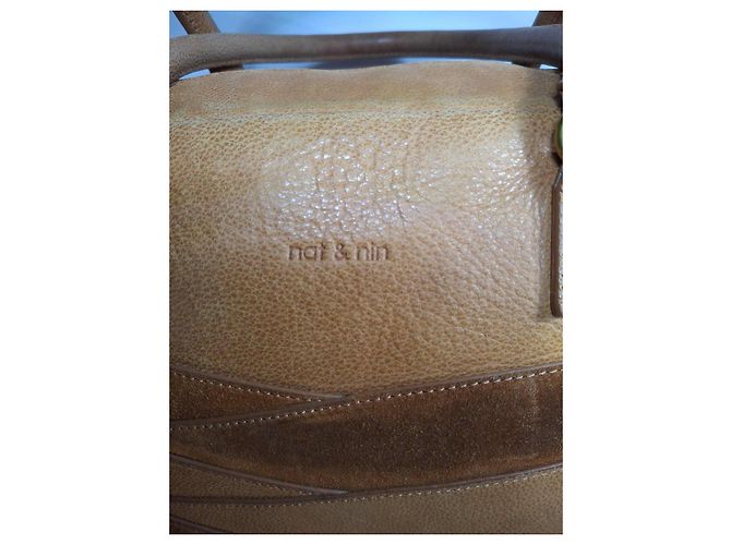 Nat & Nin Borsa in pelle marrone Cammello - vista 7