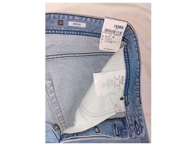 Autre Marque REPLAY Authentische blaue Denim-Jeans mit geradem Bein, Größe 36 / 32 - Ansicht 3