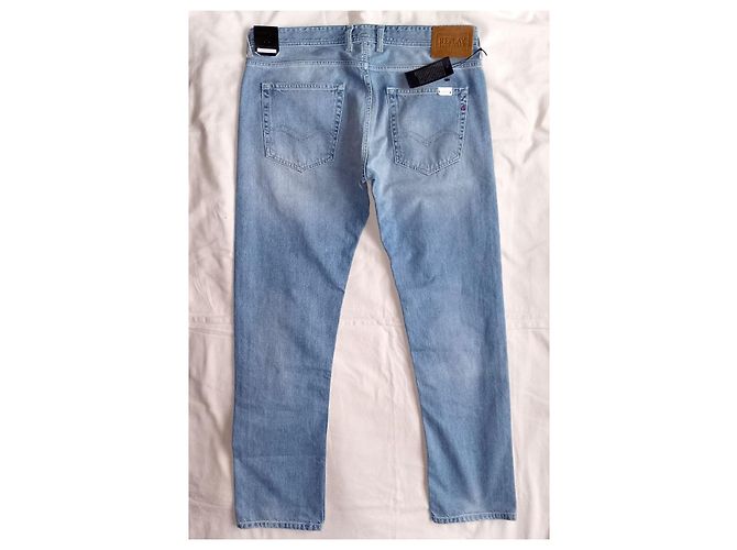 Autre Marque REPLAY Authentische blaue Denim-Jeans mit geradem Bein, Größe 36 / 32 - Ansicht 5