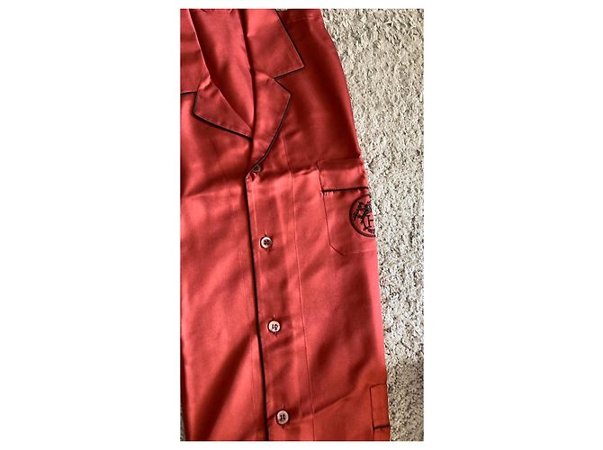 Completo pigiama in seta rossa di Hermès Rosso - vista 4