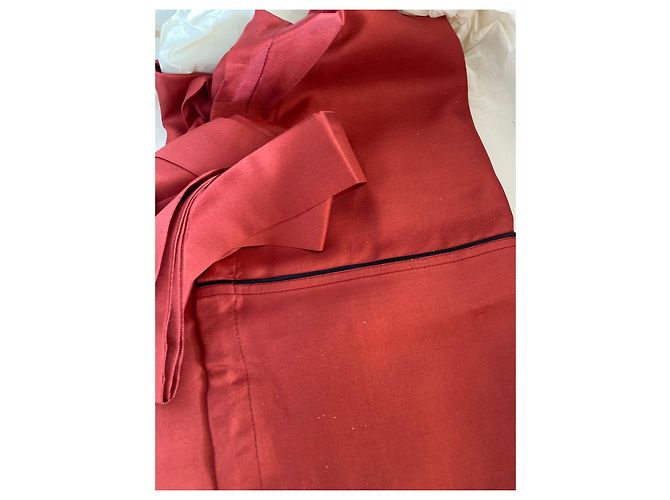 Completo pigiama in seta rossa di Hermès Rosso - vista 6