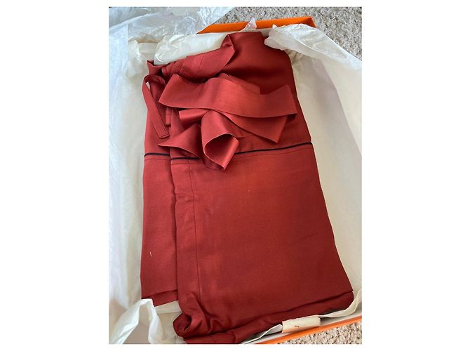 Completo pigiama in seta rossa di Hermès Rosso - vista 7