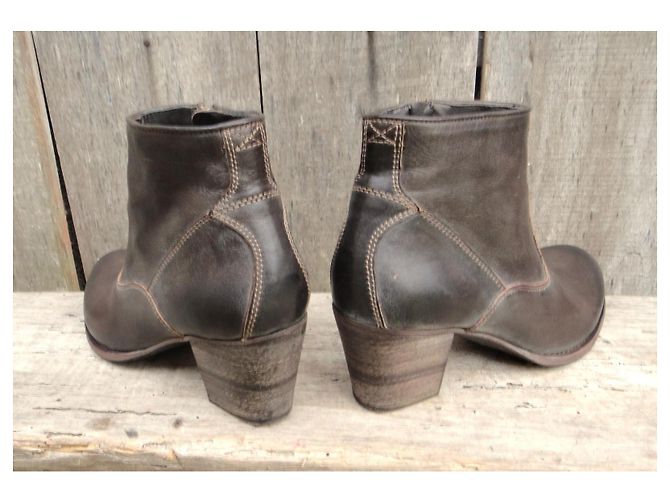 Botines N.D.C. Made By Hand Em R Kavaratti de cuero marrón Castaño - vista 4