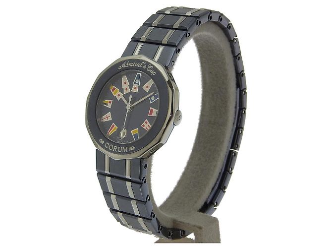 Corum Admiral's Cup aus Edelstahl Blau - Ansicht 2