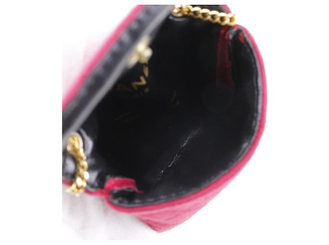 Timeless Borsa a Spalla 2 in 1 in Cotone Chanel Chain Pouch Rosa - vista 5
