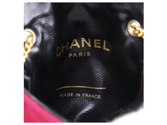 Timeless Borsa a Spalla 2 in 1 in Cotone Chanel Chain Pouch Rosa - vista 8