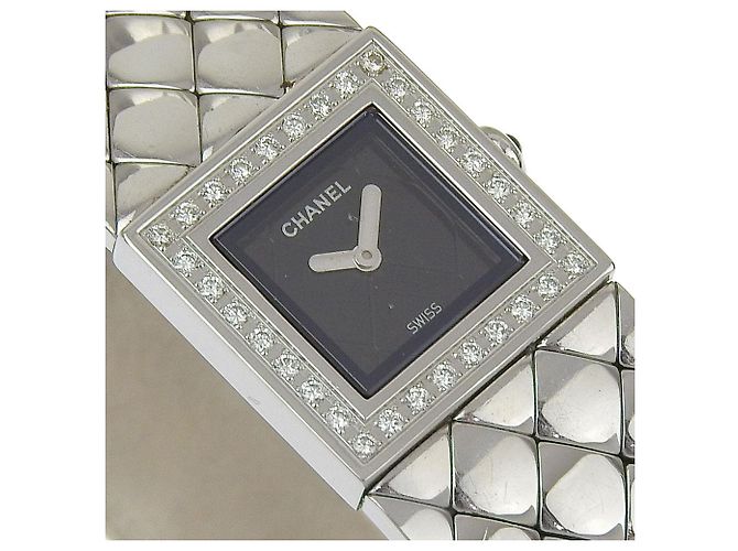 Timeless Chanel Matelassé aus Edelstahl Silber - Ansicht 3