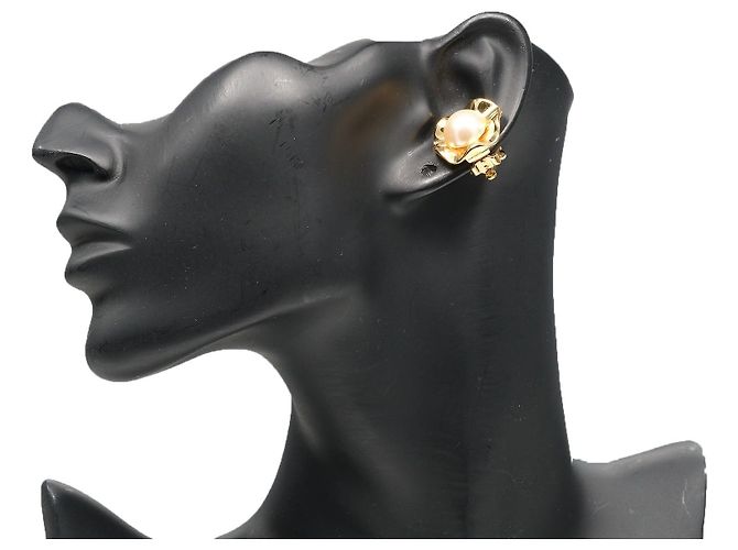 Autre Marque Orecchini in perla finta Nina Ricci D'oro - vista 2