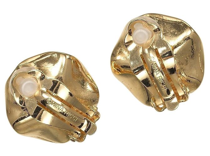 Autre Marque Orecchini in perla finta Nina Ricci D'oro - vista 3