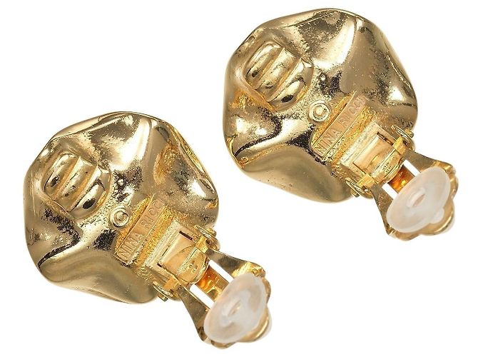 Autre Marque Orecchini in perla finta Nina Ricci D'oro - vista 4