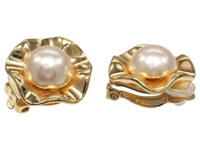 Autre Marque Orecchini in perla finta Nina Ricci D'oro - vista 5