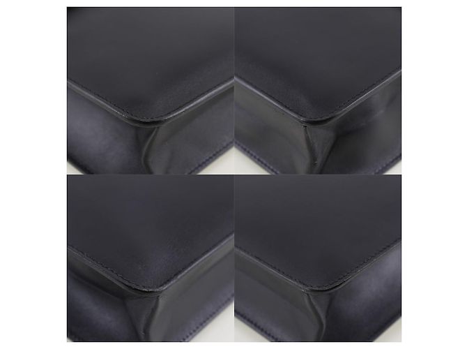 Borsa a tracolla in vitello Danube 38 di Hermès Nero - vista 4